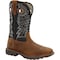 Rocky Men's Waterproof Western Boot, 8 M, Steel Toe, 11 in H, Brown, RKW0356 RKW0356 - alternate 1